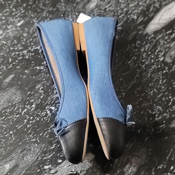 BRAND NEW ROUGE HELUIM DENIM BALLET BOWNOT FLAT SHOE G1 - Picture 10 of 13